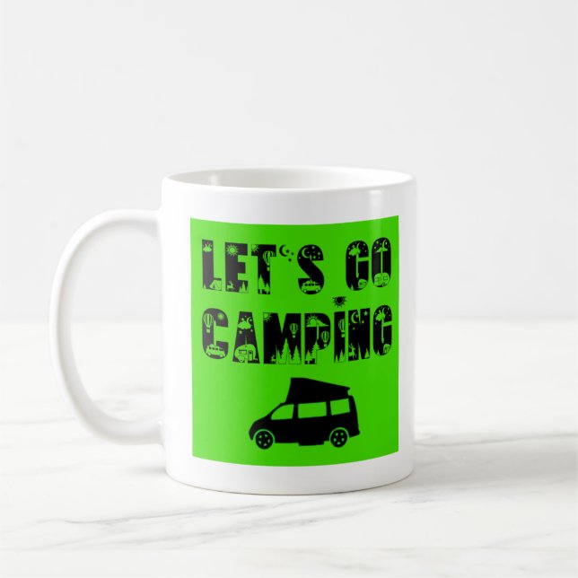 Let's Go Camping - Klasse B Kaffeetasse (Links)