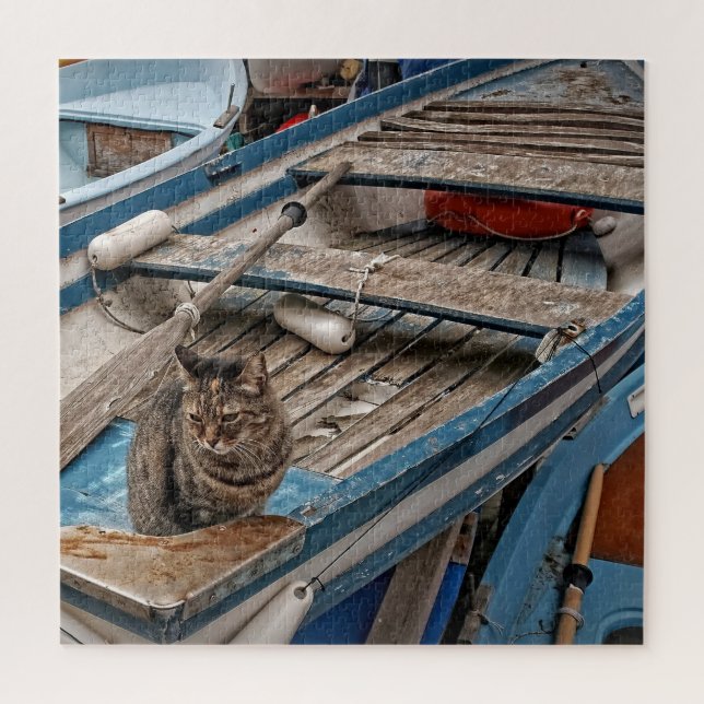 Let's Go Fishing - Cat Puzzle - 20x20 - 676 Stk. (Vertikal)