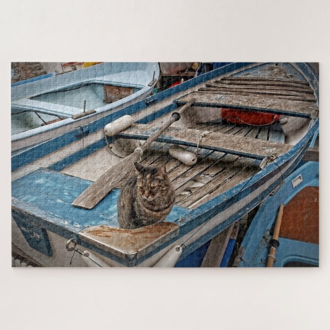Let's Go Fishing - Cat Puzzle - 20x30 - 1014 Stk. (Horizontal)