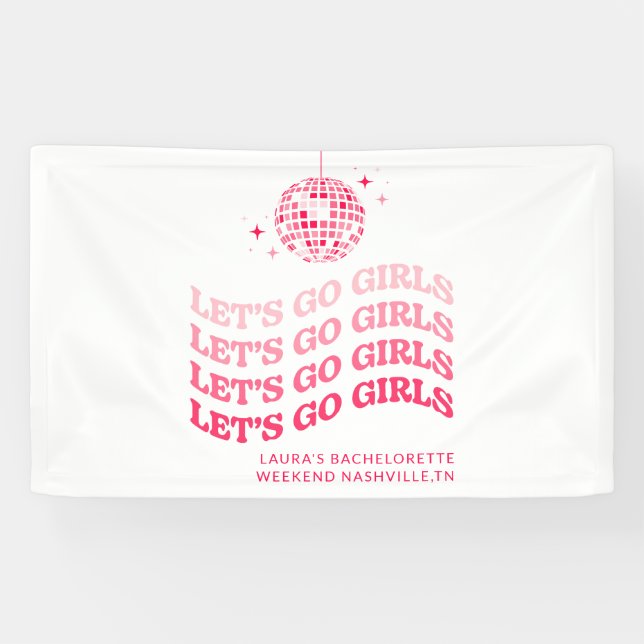 Let's Go Girls - Junggeselinnen-Abschied - Banner (Horizontal)