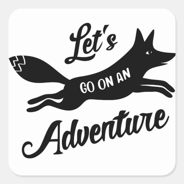 Let's Go On An Adventure sticker (Vorderseite)