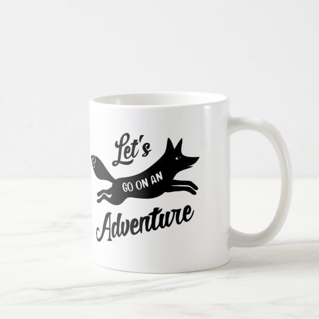 Let's Go On An Adventure White Mug Tasse (Rechts)