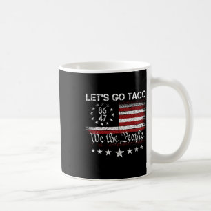 Let's Go Taco 8647 US-Flagge 86 47 Männer Frauen 4 Kaffeetasse
