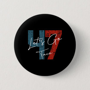 Let's Go Taco 8647 US-Flagge 86 47 Männer Frauen 6 Button