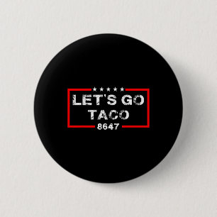 Let's Go Taco 8647 US-Flagge 86 47 Männer Frauen 9 Button