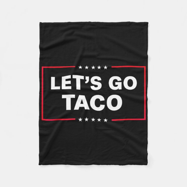Let's Go Taco For Men Women Funny  Fleecedecke (Vorderseite)