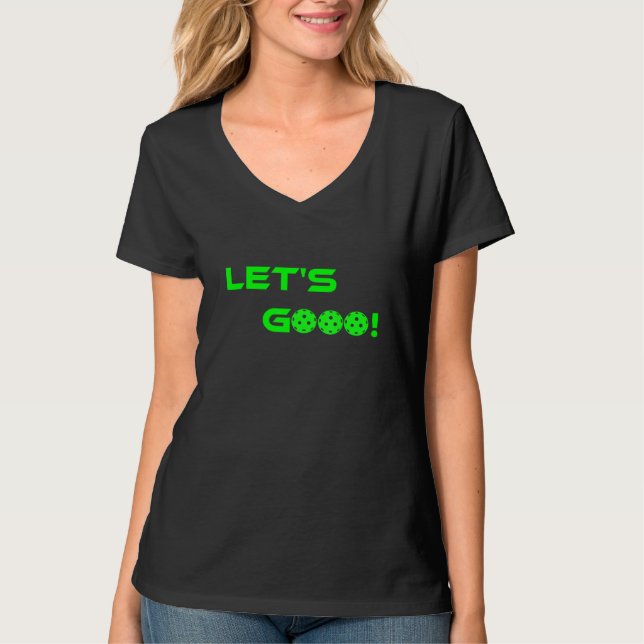 Lets Go Vamos Pickleball  for men women kids T-Shirt (Vorderseite)