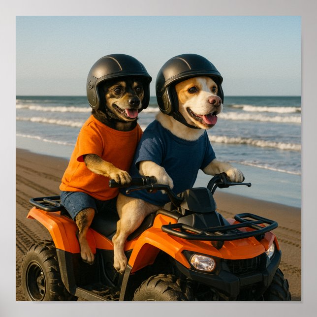 "Let's God ATVing" Poster (Vorne)