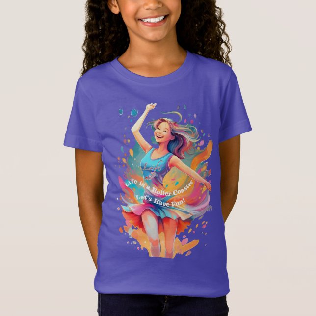 Let's Have Fun,Life a Roller Coaster T-Shirt (Vorderseite)