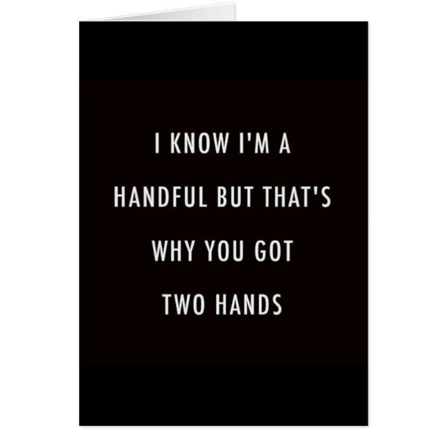 ***LET'S HOLD HANDS FOREVER*** LIEBE YOU CARD (Vorne)