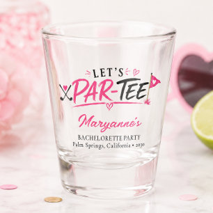 Let's Par Tee Junggesellinnenabschied Schnapsglas
