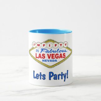 Lets Party 50th Vegas Mug Tasse