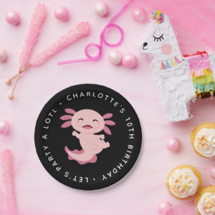 Let's Party A Lotl ・ Axolotl Birthday Party Pappteller