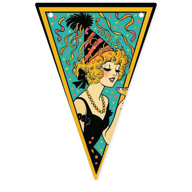 Let's Party Bunting Flags. Wimpelkette (Erste Fahne)