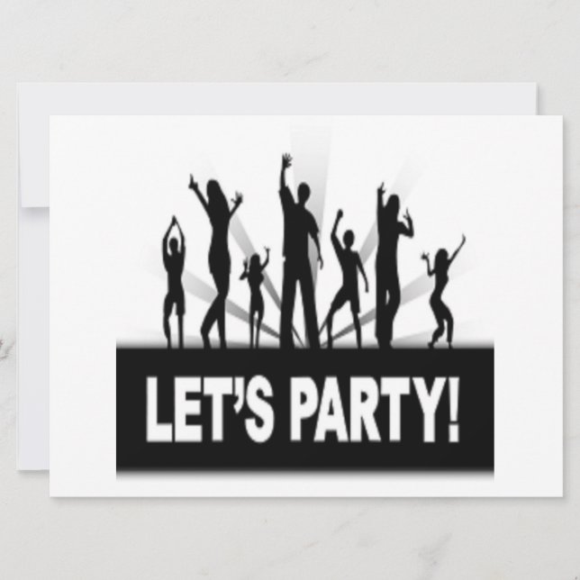 "LET'S PARTY"-TANKER EINLADUNG (Vorderseite)