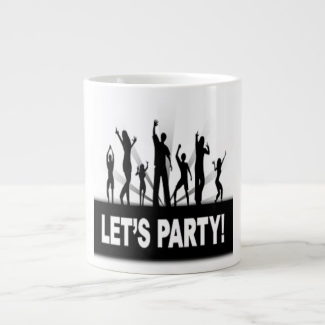 "LET'S PARTY"-TANKER Jumbo-Tasse (Vorderseite)