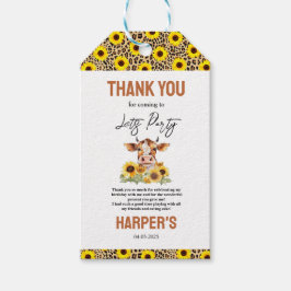 Let's Party Till the Cows Come Home 2nd Birthday Geschenkanhänger