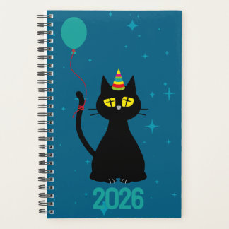 LET'S PARTY! - Tipsy Black Cat Planner Planer