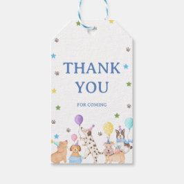 Let's Pawty Puppy Favor Tag Dog Birthday Party for Geschenkanhänger