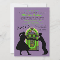 Let's Rock 'n Roll Party Einladung