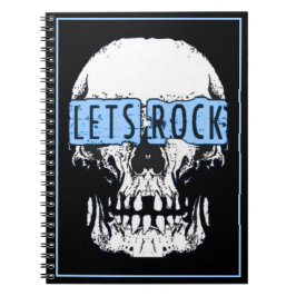 Let's Rock Skull-Notebook Notizblock