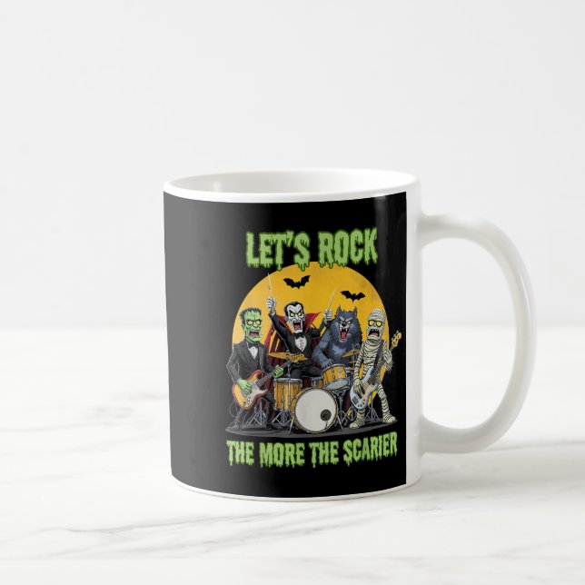 Lets Rock The More The Ier Clic Monsters Halloween Kaffeetasse (Rechts)