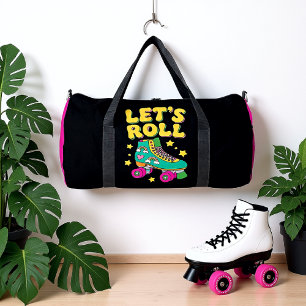 Let's Roll Retro-Rollschuh Duffle Bag