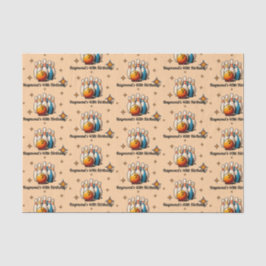 Let's Strike Up Some Fun Bowling Birthday Party Seidenpapier