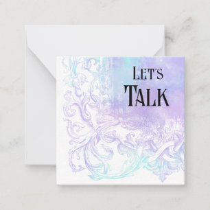 *~* Let's Talk AP63 Relationship Flat Note Card Mitteilungskarte