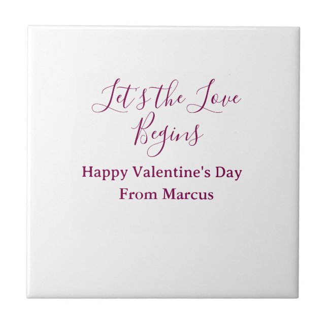 lets the fun begins happy new year name year simpl fliese (Vorderseite)