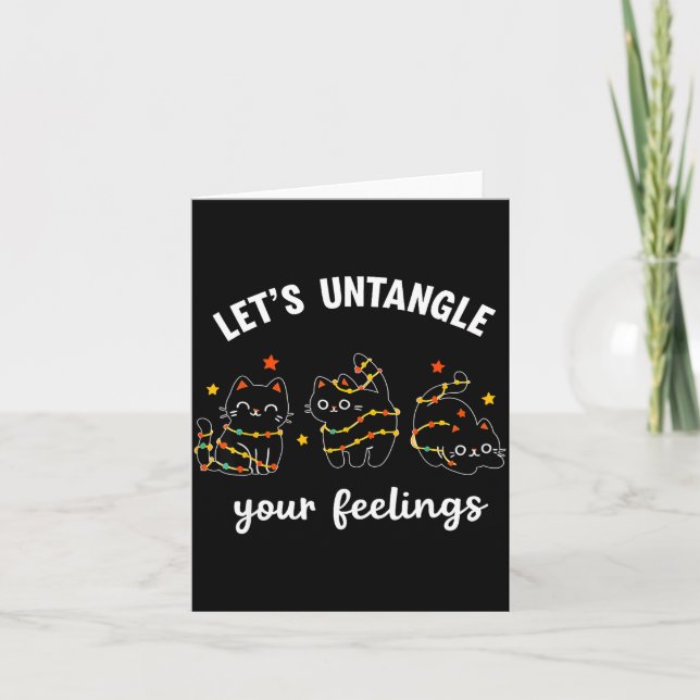Let's Untangle Your Feelings School Counselor Chri Karte (Vorderseite)