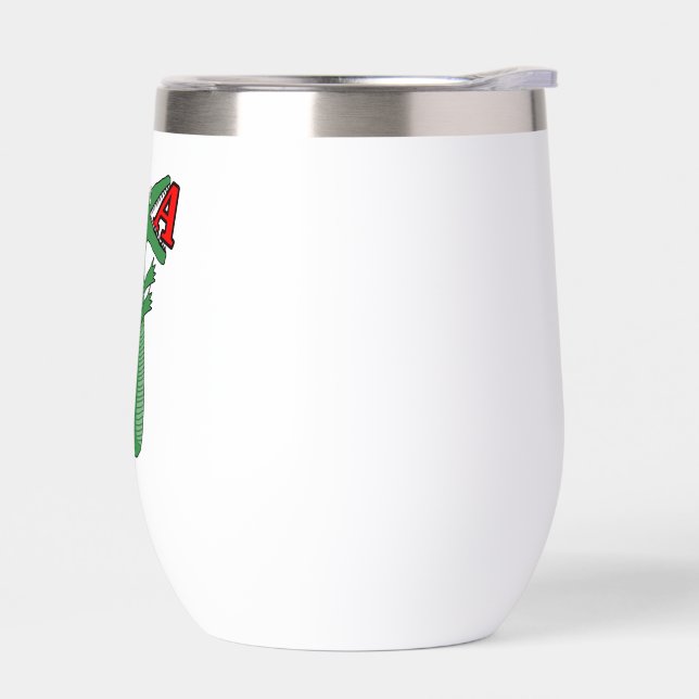 Letter A Alligator Baby Bodysuit. Süße Tier Alp (Links)