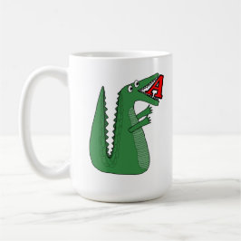Letter A Alligator Baby Bodysuit. Süße Tier Alp Kaffeetasse