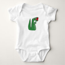 Letter A Alligator Baby Bodysuit. Süße Tier Alp