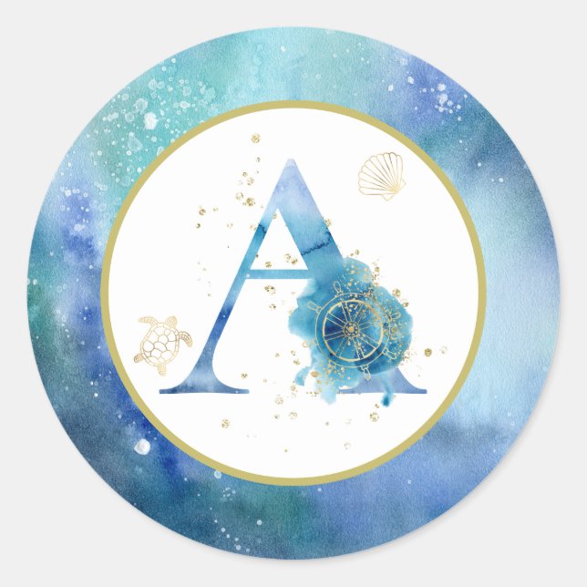 *~* LETTER A - Aufkleber für den Wasserhahn am Str (Vorderseite)