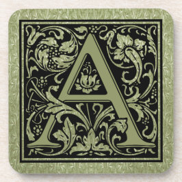 Letter A First Letter Monogram Untersetzer