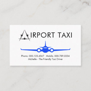 Letter-A-Flughafen-Taxi-Service Visitenkarte