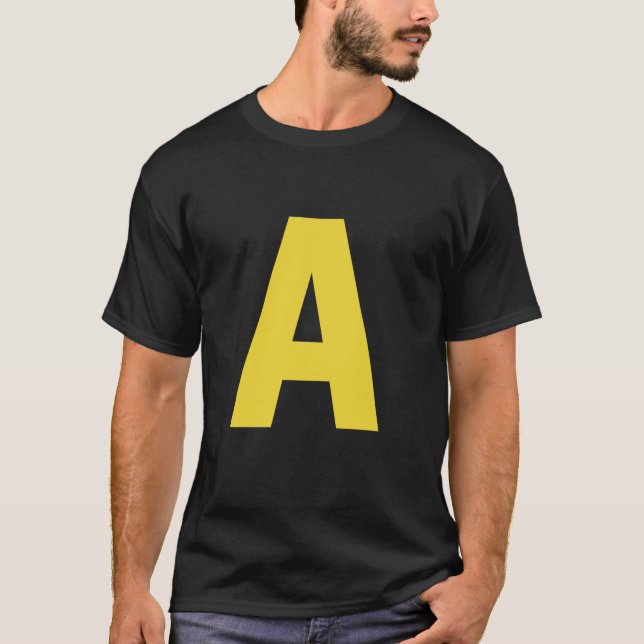 Letter a Funny Chipmunk Group Matching Halloween C T-Shirt (Vorderseite)