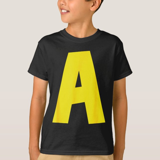 Letter A Funny Group Matching Halloween For Women  T-Shirt (Vorderseite)