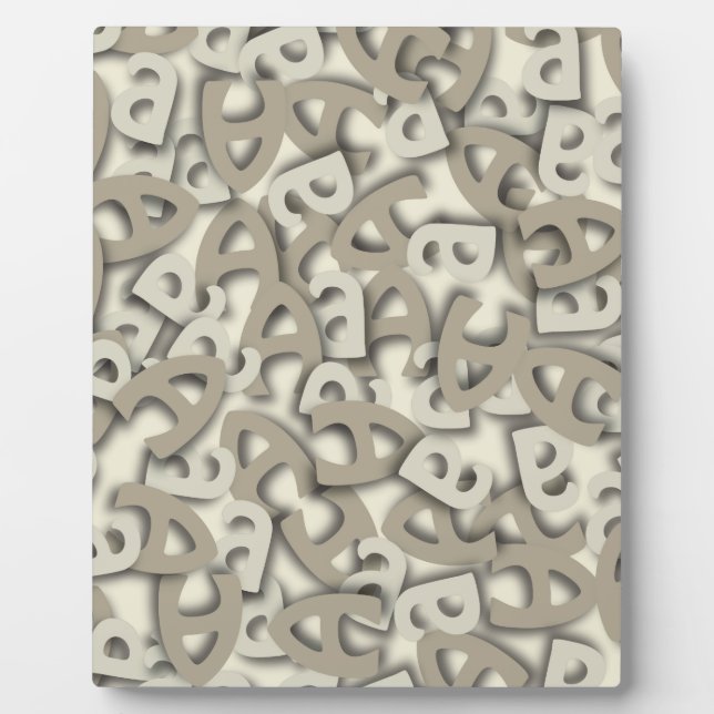 Letter A Gray Fotoplatte (Vorderseite)