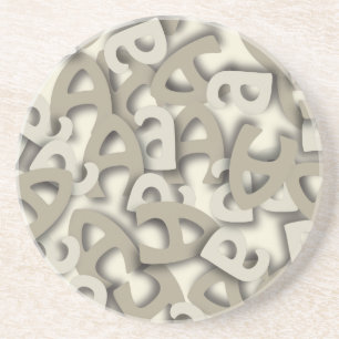 Letter A Gray Untersetzer