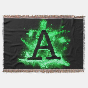 Letter A Green Hauptstadt Alphabet Decke