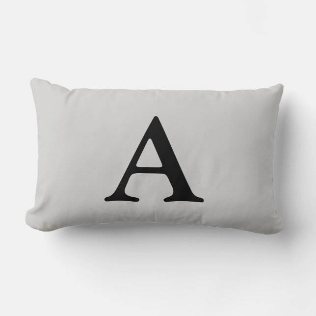 Letter A Lumbar Pillow Lendenkissen (Vorderseite)