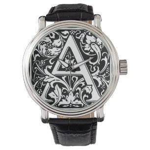 Letter A Medival Monogram Art Nouveau Armbanduhr