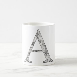 Letter A monogramm erstes Zeichen für das Alpha-Ze Kaffeetasse