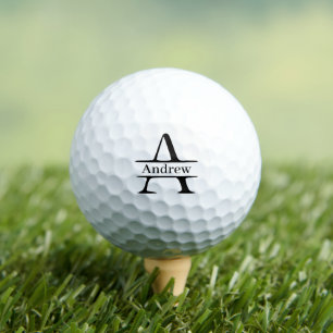 Letter-A-Monogramm-Individuelle Name Golfball