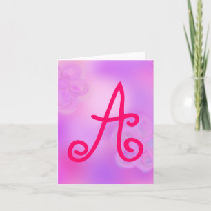 Letter-A-Monogramm-Notecard