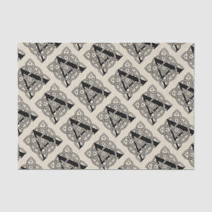 Letter A Vintag Celtic Knot Monogram Seidenpapier