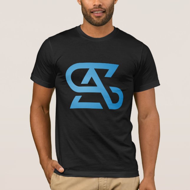 Letter AS oder SA-Design T-Shirt (Vorderseite)