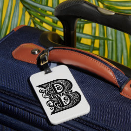 Letter B Custom Monogram Gepäckanhänger